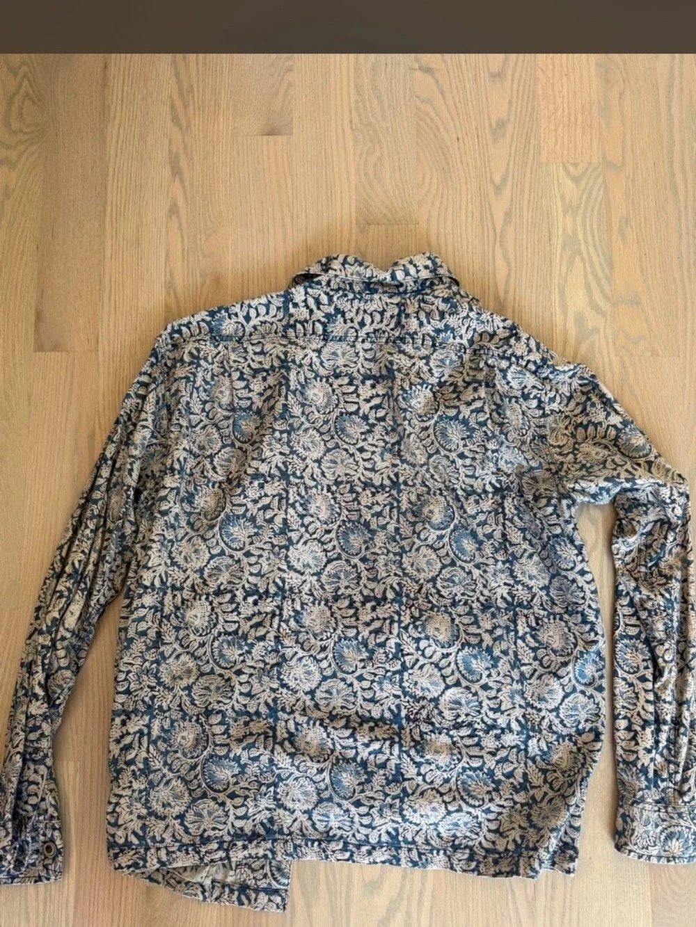 CORRIDOR MILITARY JACKET IN INDIGO HANDBLOCK